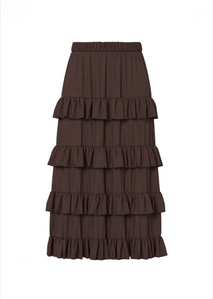 Hovedbilde YAS Wima ankle skirt Coffee Bean