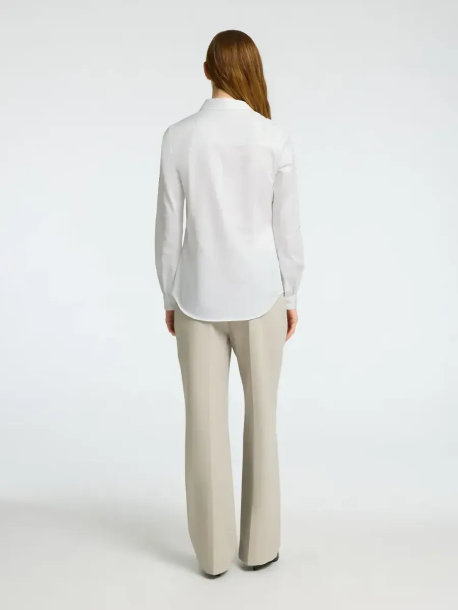 Selected Femme Fromie Fitted Shirt Brighte White