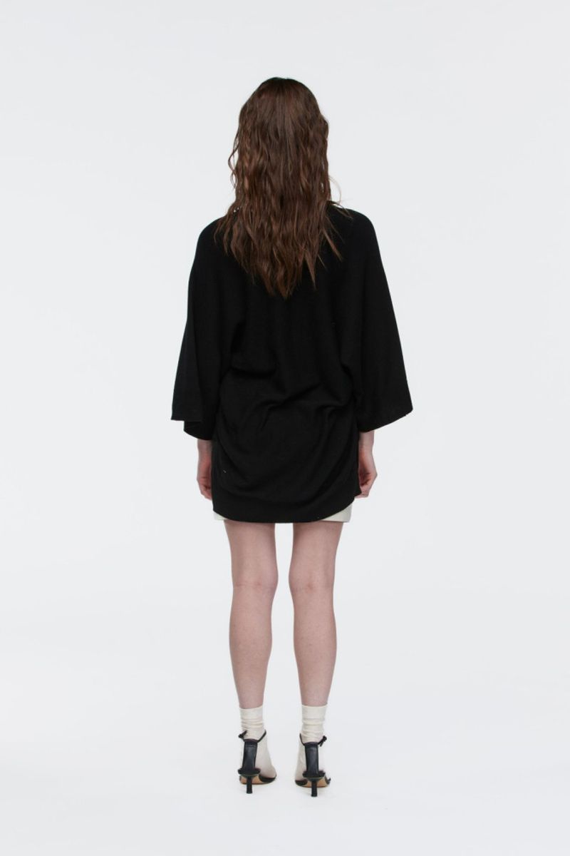  Woodling  Oda Poncho Svart 