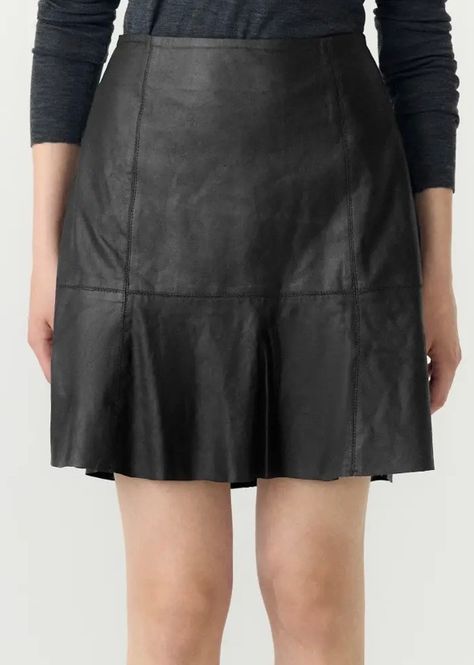 Hovedbilde YAS  Colly Naplon Leather Skirt Black