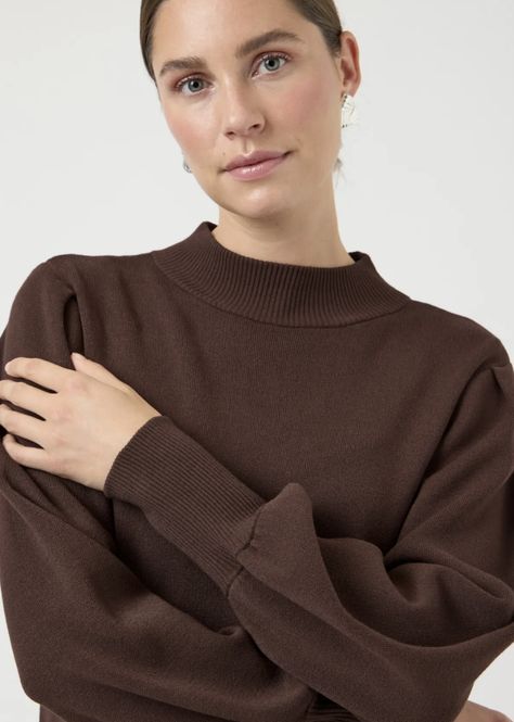 Hovedbilde YAS Fonny Knit Pullover  Chocolate Brown 