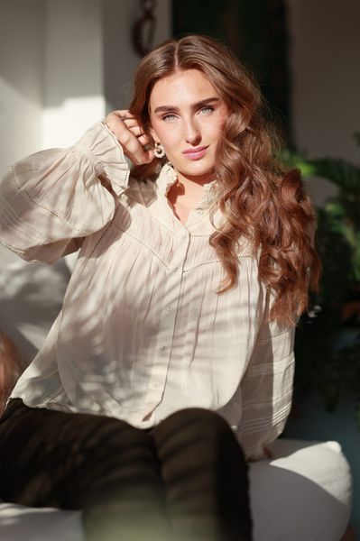 Hovedbilde Nectar Moonlace Blouse - Vanilla Mist