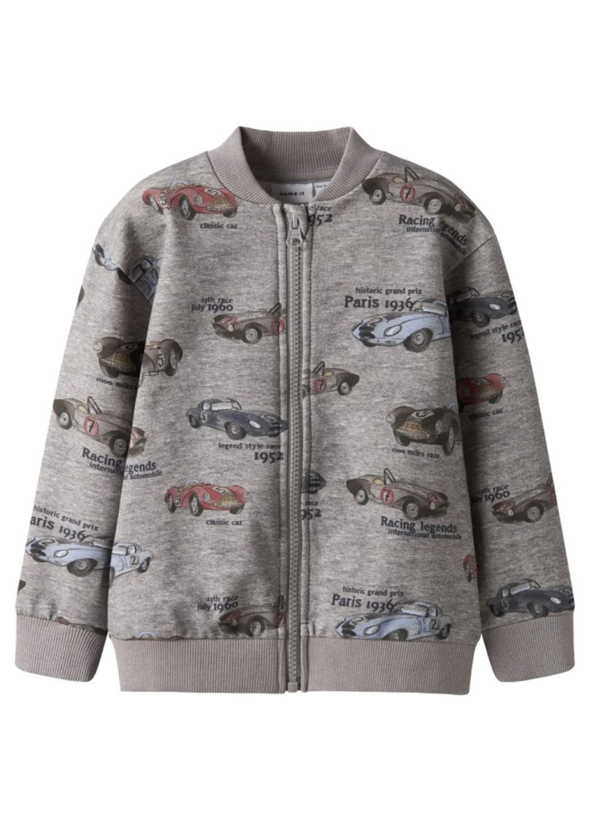 Name It Reiner Sweat Jacket Grey Melange
