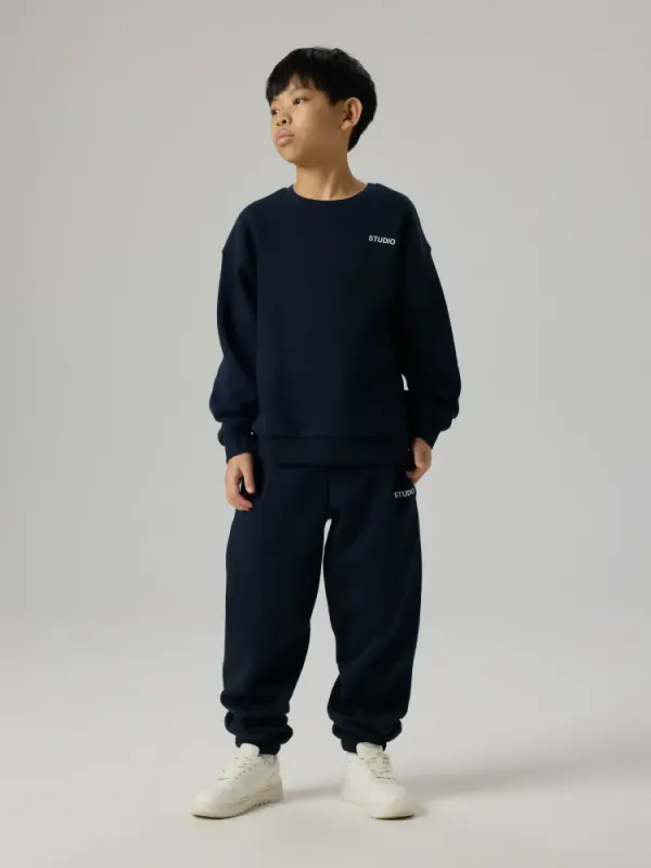 Name It Sweat Dark Sapphire / Bright White Print