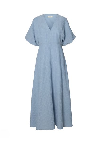Hovedbilde Selected Femme Maddie Closed Back Midi Dress Dusty Blue 