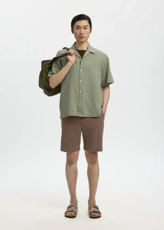 Selected Homme RegCal Shorts Chocolate Chip