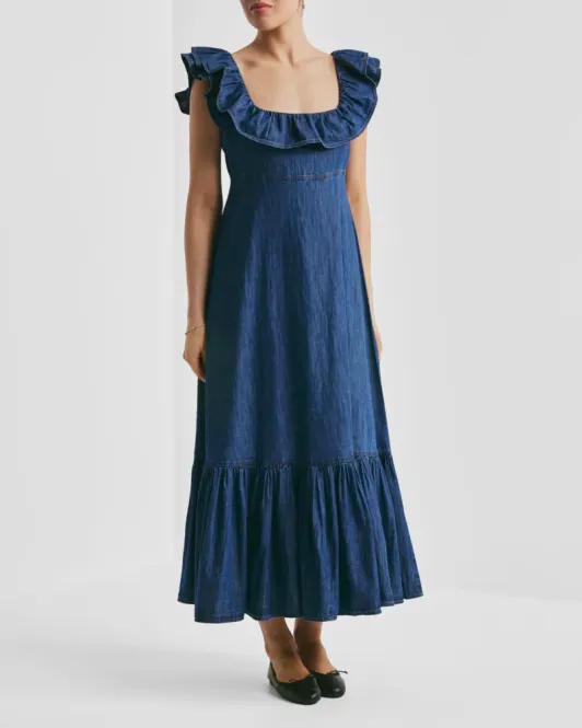 Hovedbilde byTiMo Denim Ruffle Dress 