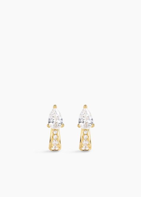 Hovedbilde ANI Jewels Drop Huggies Gold 