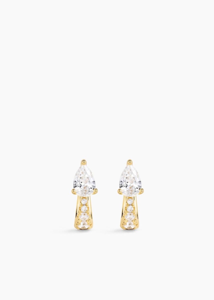 ANI Jewels Drop Huggies Gold 