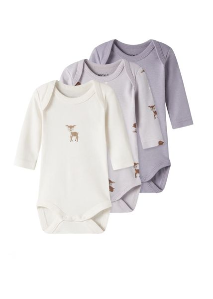Hovedbilde Name It Body 3pk. Lilac Marble w/ Jet Stream + Lavender ...