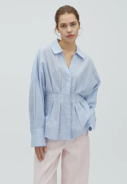 Hovedbilde MbyM Isidor Shirt Light Blue White Stripe 