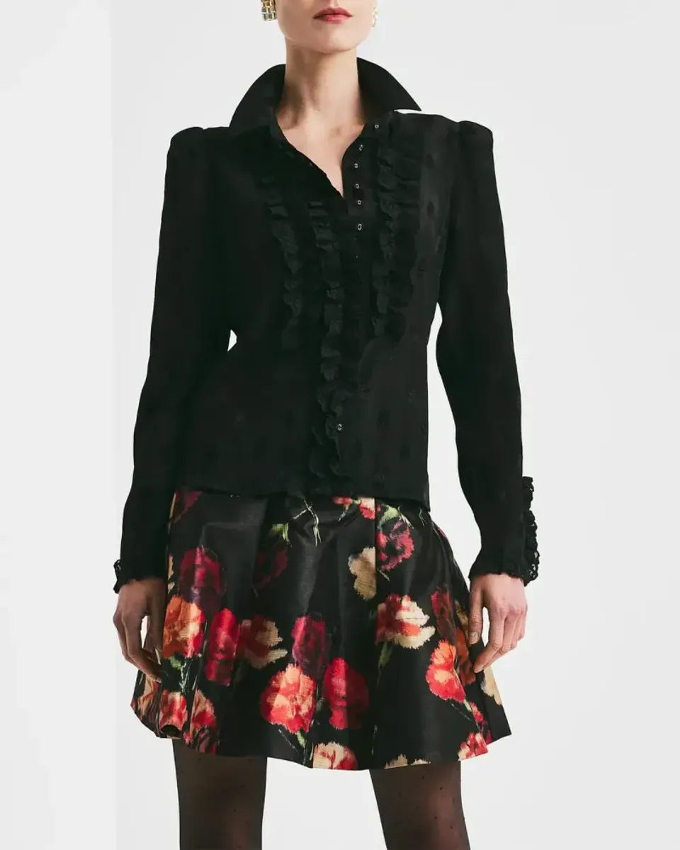 byTiMo Taffeta Mini Skirt Poppy
