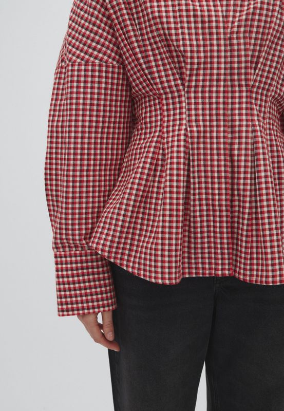 MbyM Isidor Chechi Shirt Red Aura Check