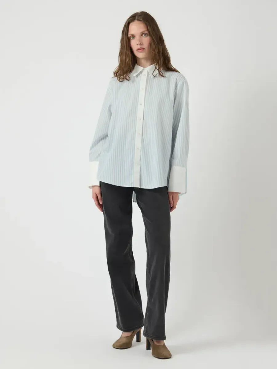 YAS  Roya Shirt Star White  Skyway Stripes