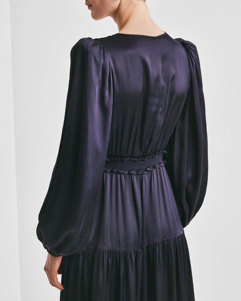 Hovedbilde byTiMo Satin Dress Dark Blue