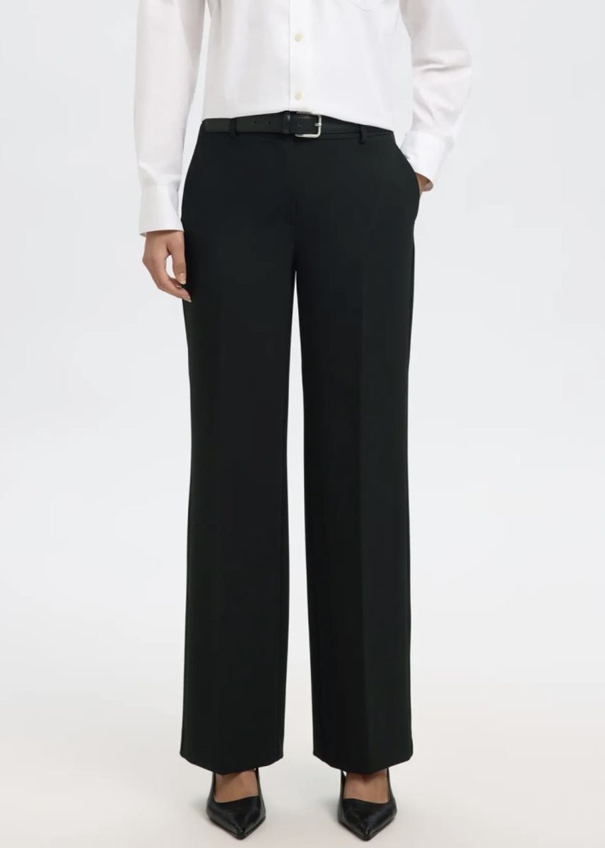 Selected Femme Rita Wide Pants Black 