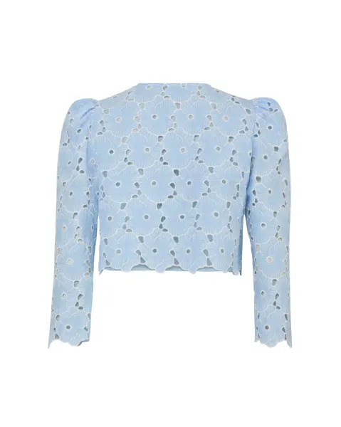 Hovedbilde byTiMo Broderie Anglaise Jacket Light Blue