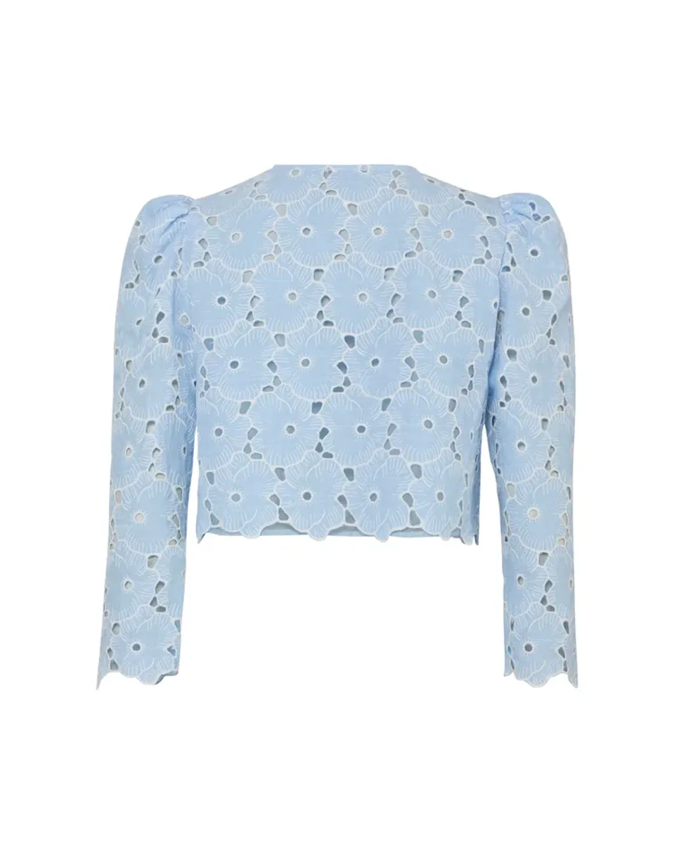 byTiMo Broderie Anglaise Jacket Light Blue