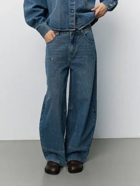 Hovedbilde Sofie Schnoor Barrel Shaped Jeans Denim Blue