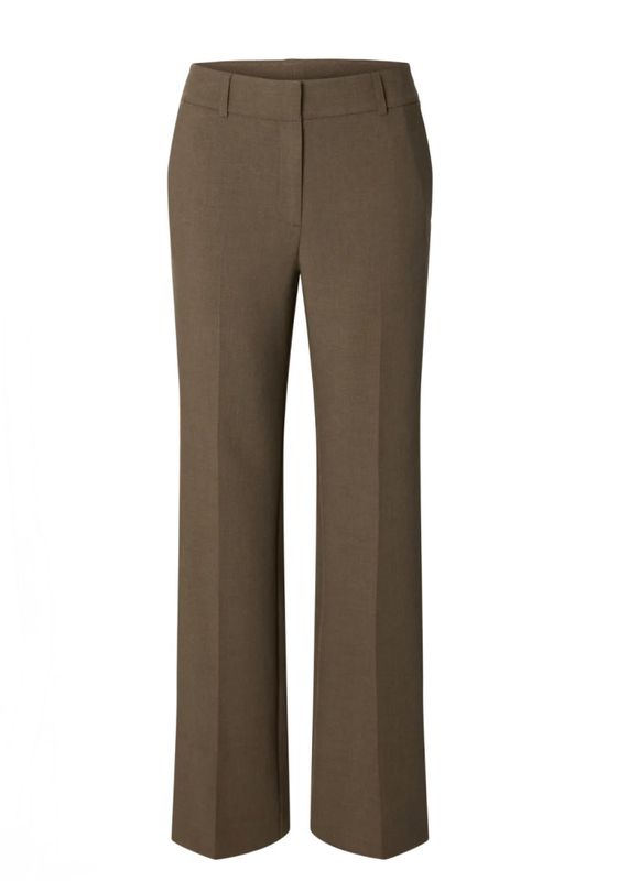 Selected Femme Rita Wide Pant Chokolate Chip
