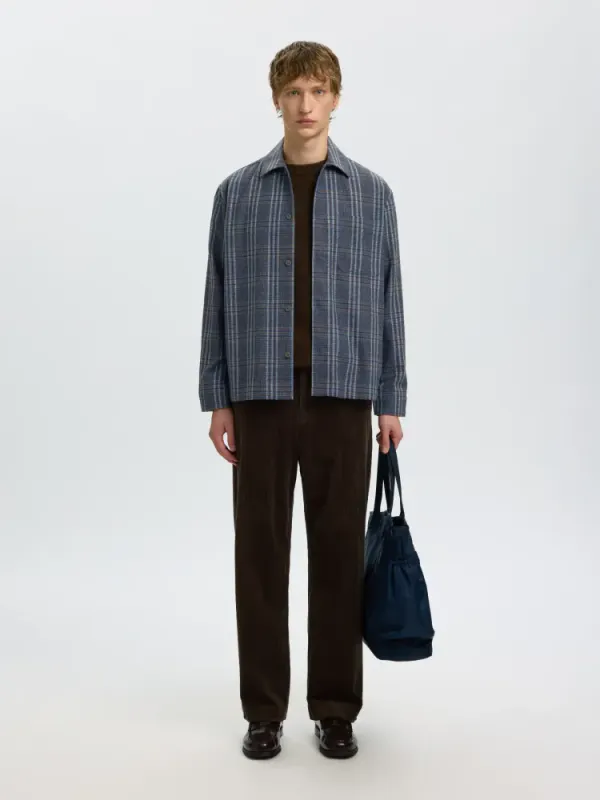 Selected Homme Vend Check Wool Blend Light Wild Wind Check 