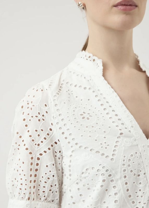 YAS Holi Dress Star White